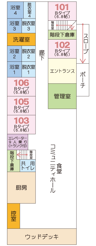 サンブーケ皆賀フロアガイド